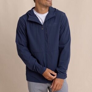 Southern Tide Mens XXL Brookview Performance Jacket Blue Water Resistant Stretch